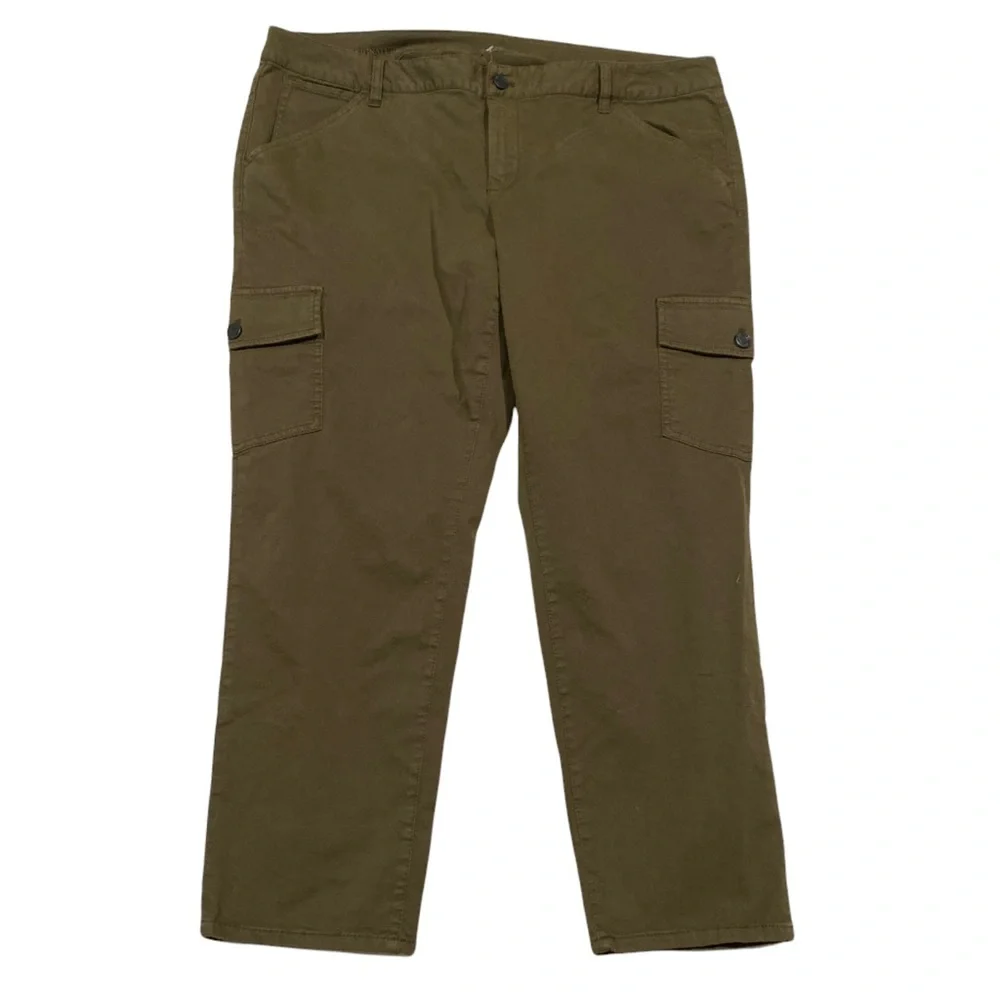 Talbots Signature Capri Cargo Pants 16w - Picture 2 of 12
